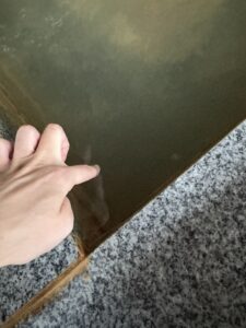 湯谷温泉足湯の温度チェック