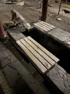 水上温泉の足湯